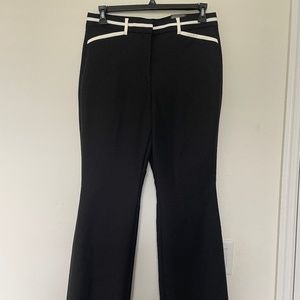 White House Black Market black and white trouser